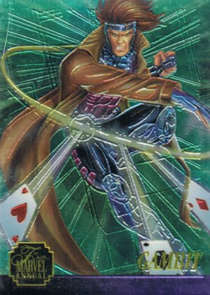Fleer Marvel Annual Flair '95 Chromium Card 7 Gambit