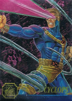 Fleer Marvel Annual Flair '95 Chromium Card 8 Cyclops