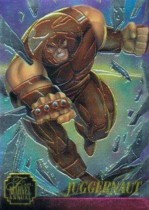 Fleer Marvel Annual Flair '95 Chromium Card 11 Juggernaut