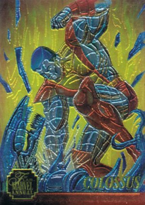 Fleer Marvel Annual Flair '95 Chromium Card 12 Colossus