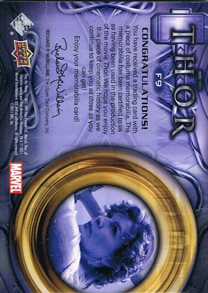 Upper Deck Thor Movie Memorabilia Card F9 Frigga