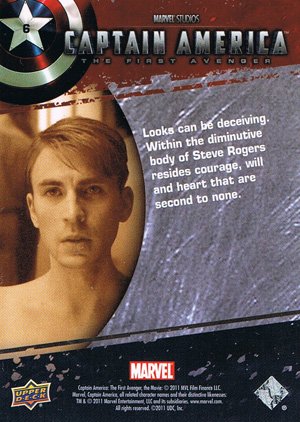 Upper Deck Captain America Movie Base Card 6 