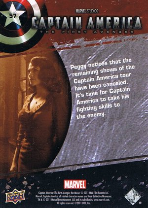 Upper Deck Captain America Movie Base Card 57 