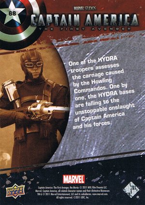 Upper Deck Captain America Movie Base Card 68 