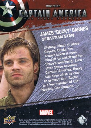 Upper Deck Captain America Movie Base Card 91 James 