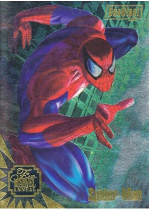 Fleer Marvel Annual Flair '95 DuoBlast Card 1 Spider-Man/Scarlet Spider
