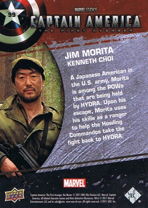 Upper Deck Captain America Movie Base Card 99 Jim Morita