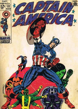 Upper Deck Captain America Movie Classic Covers C-5 Captain America #111