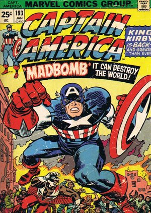 Upper Deck Captain America Movie Classic Covers C-6 Captain America #193