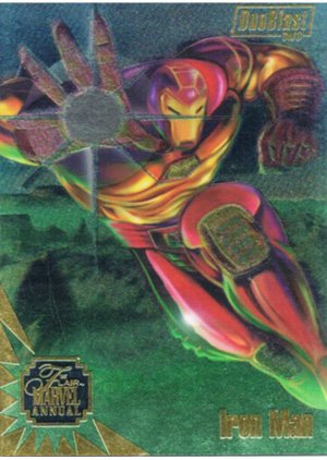 Fleer Marvel Annual Flair '95 DuoBlast Card 3 Iron Man/War Machine