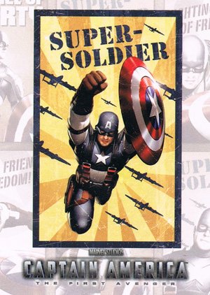 Upper Deck Captain America Movie Poster Card P-3 Super Soldier