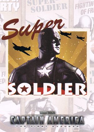 Upper Deck Captain America Movie Poster Card P-4 Super Soldier