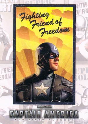 Upper Deck Captain America Movie Poster Card P-9 Fighting Friend of Freedom