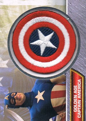 Upper Deck Captain America Movie Insignia Patch Card I-6 Golden Age Captain America