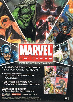 Rittenhouse Archives Marvel Universe Promo Card P1 General Distribution