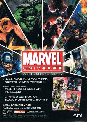Rittenhouse Archives Marvel Universe Promo Card SD1 
