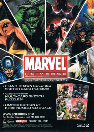 Rittenhouse Archives Marvel Universe Promo Card SD2 