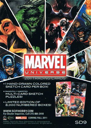 Rittenhouse Archives Marvel Universe Promo Card SD9 
