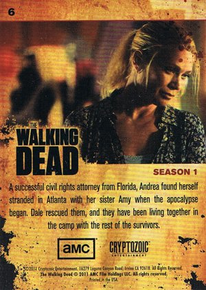 Cryptozoic The Walking Dead Base Card 6 Andrea
