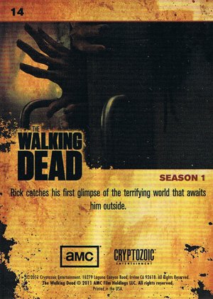 Cryptozoic The Walking Dead Base Card 14 Don't Open!