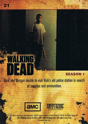 Cryptozoic The Walking Dead Base Card 21 Scrounging for Weapons