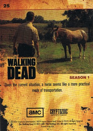 Cryptozoic The Walking Dead Base Card 25 No Gas Required