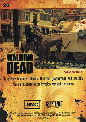 Cryptozoic The Walking Dead Base Card 28 Not a Good Sign