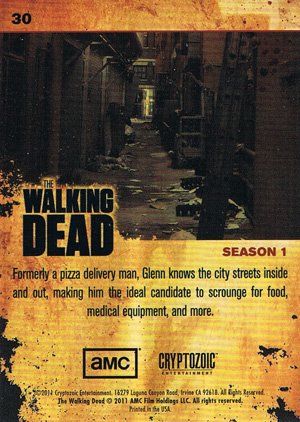 Cryptozoic The Walking Dead Base Card 30 Glenn to the Rescue