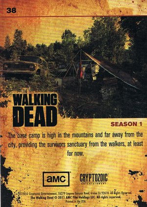 Cryptozoic The Walking Dead Base Card 38 Base Camp