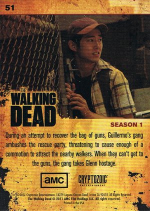 Cryptozoic The Walking Dead Base Card 51 Don't Bring the Geeks