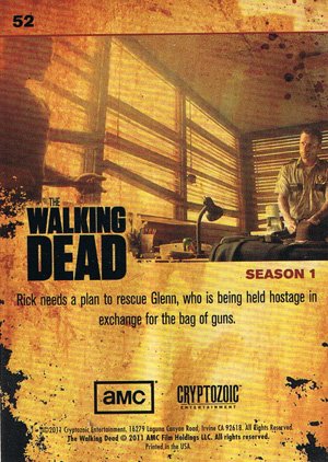 Cryptozoic The Walking Dead Base Card 52 We Need Glenn