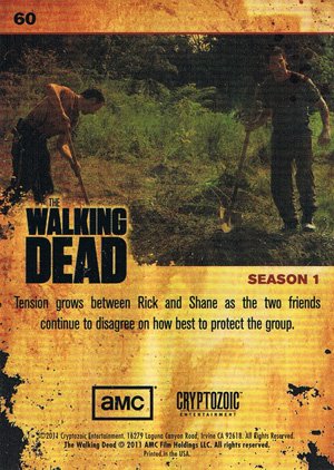 Cryptozoic The Walking Dead Base Card 60 Cracks in the Friendship