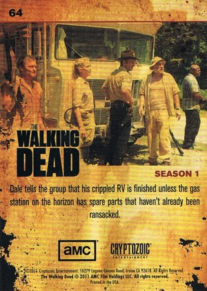 Cryptozoic The Walking Dead Base Card 64 Vulnerable