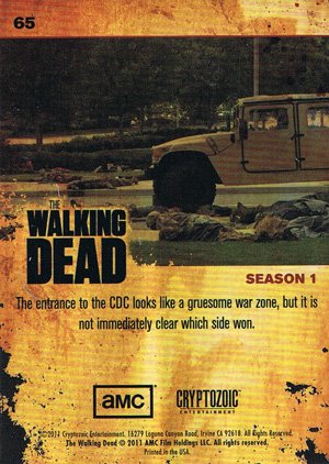 Cryptozoic The Walking Dead Base Card 65 Is It Safe?