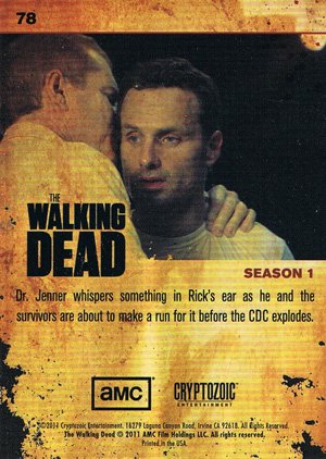 Cryptozoic The Walking Dead Base Card 78 Secrets