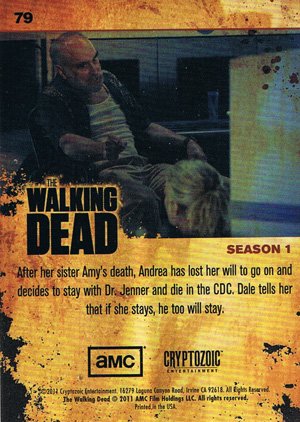 Cryptozoic The Walking Dead Base Card 79 Andrea Loses Hope