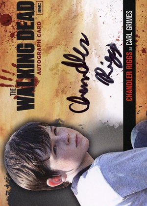 Cryptozoic The Walking Dead Autograph Card A8 Chandler Riggs as Carl Grimes (right profile)