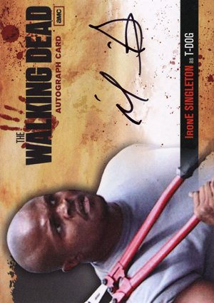 Cryptozoic The Walking Dead Autograph Card A16 IronE Singleton as T-Dog (cutters)