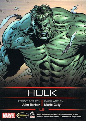 Rittenhouse Archives Legends of Marvel Hulk L5 
