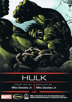 Rittenhouse Archives Legends of Marvel Hulk L6 