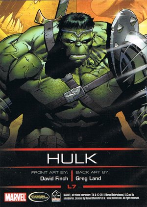 Rittenhouse Archives Legends of Marvel Hulk L7 