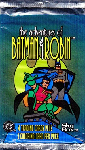 SkyBox The Adventures of Batman & Robin   Empty Wrapper (Wal-mart)