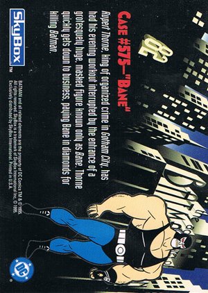SkyBox The Adventures of Batman & Robin Base Card 82 Rupert Thorne, king of organized crime i
