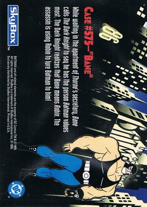 SkyBox The Adventures of Batman & Robin Base Card 86 While waiting in the apartment of Thorne