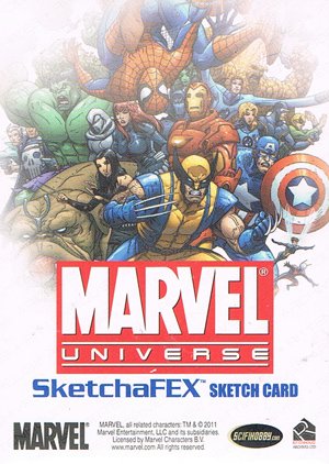 Rittenhouse Archives Marvel Universe Sketch Card  Justin Chung