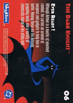 SkyBox The Adventures of Batman & Robin Base Card 6 Ever Ready!