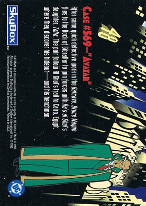 SkyBox The Adventures of Batman & Robin Base Card 48 After some quick detective work in the B