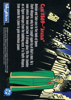 SkyBox The Adventures of Batman & Robin Base Card 50 Batman and Talia race to the tomb of Que