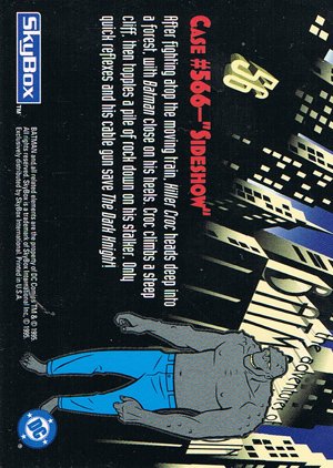 SkyBox The Adventures of Batman & Robin Base Card 56 After fighting atop the moving train, Ki
