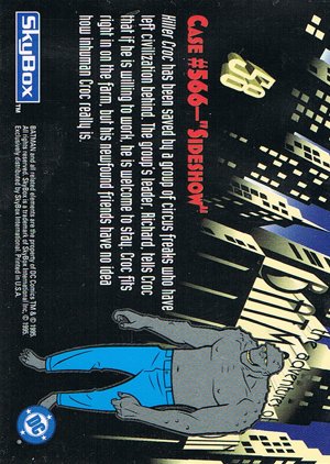 SkyBox The Adventures of Batman & Robin Base Card 58 Killer Croc has been saved by a group of